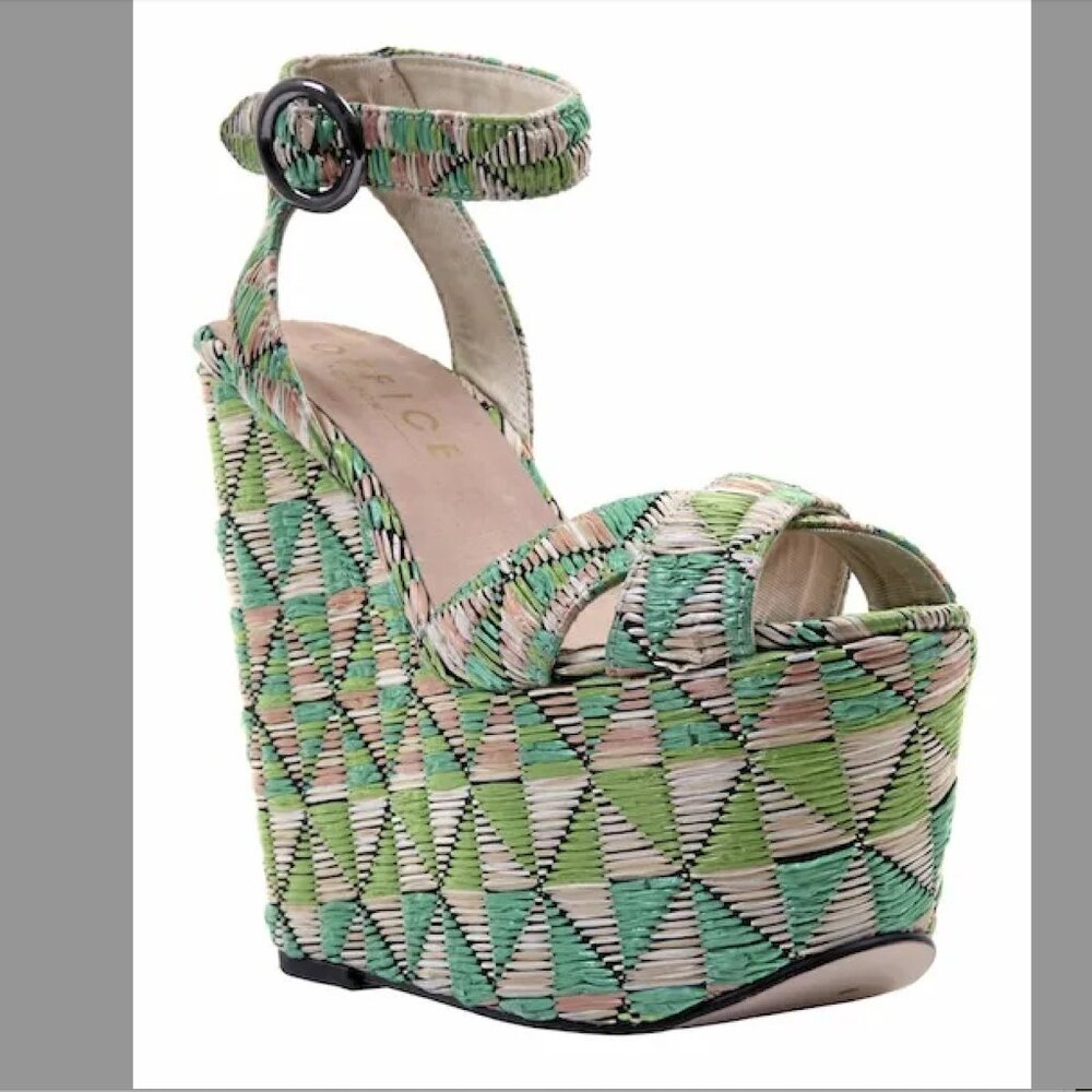 Office  London woven wedge platforms size 37/7